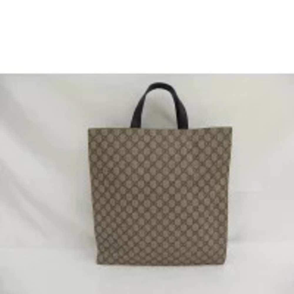 Gucci Tote Supreme beige black GG Bag leather canvas black